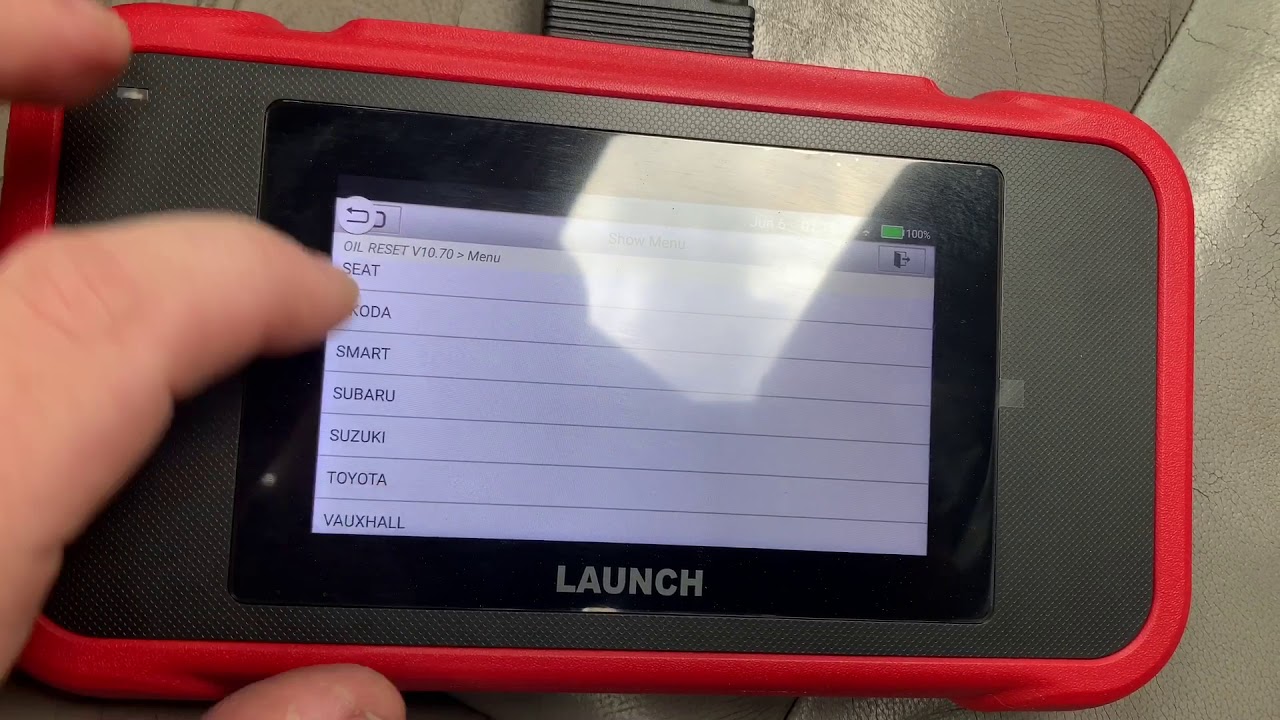 Launch Creader 129E 2008 Honda Accord oil reset