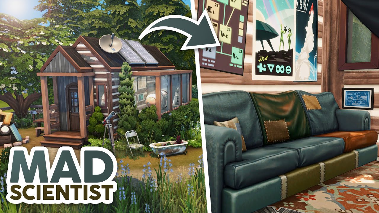 Миниатюрный дом безумного учёного // The Sims 4 Скоростное строительство