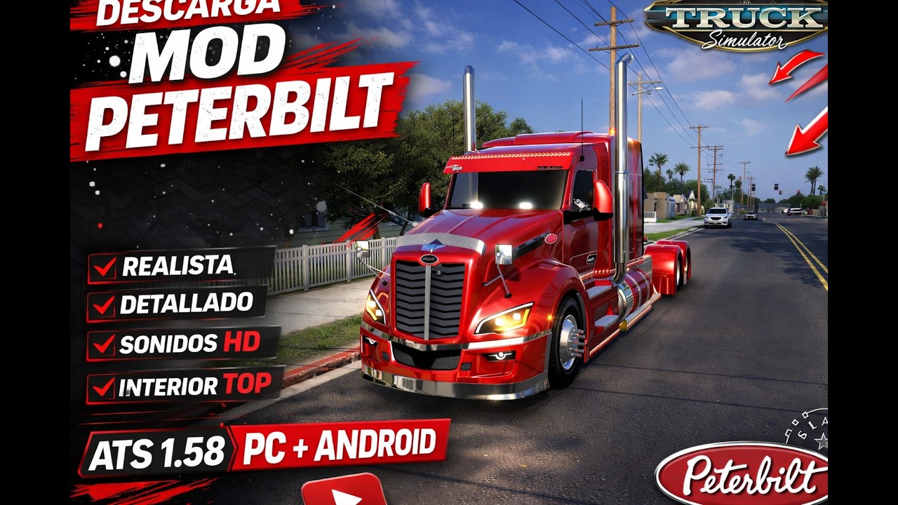 🔥 Peterbilt 579 MOD 🔥 | El Camión Más Moderno en American Truck Simulator 🚛 ATS 1.57