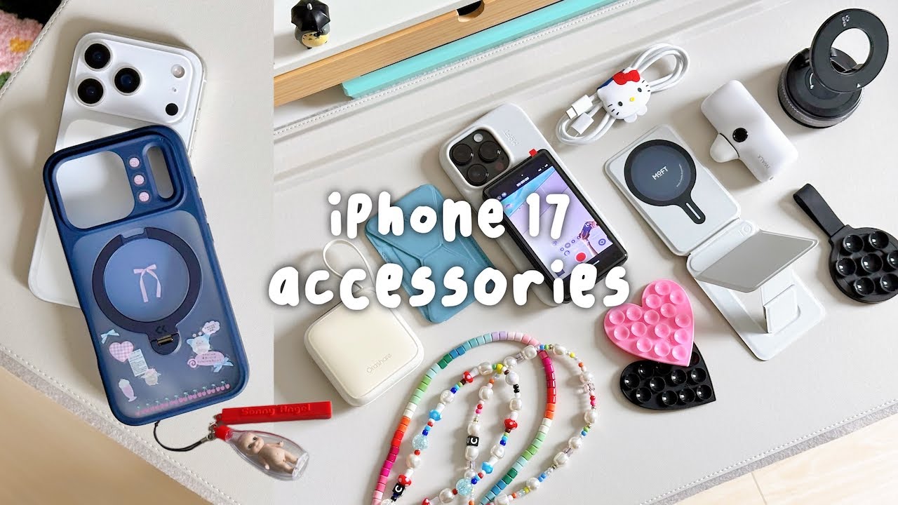 unboxing iPhone 17 Pro accessories | selfie screen, phone cases and MagSafe accessories + review