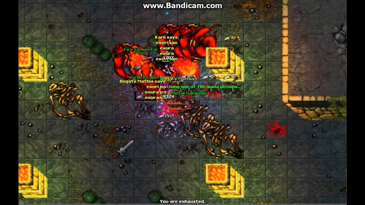 TIBIA HUNT ORAMOND DEMONS
