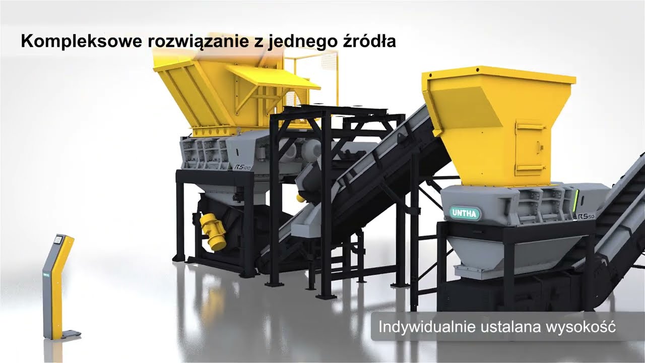 Seria RS firmy UNTHA: Wiodąca technologia rozdrabniania czterowałowego