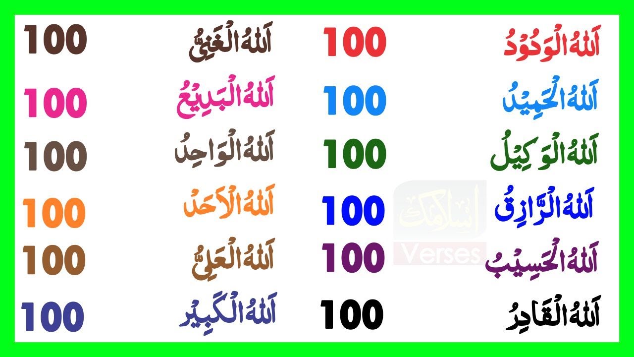 Daily Adkar can change our life | Allahu Al-Wadud, Allahu al-hameed, Allah  Al-Wakeel|Islamic Verses