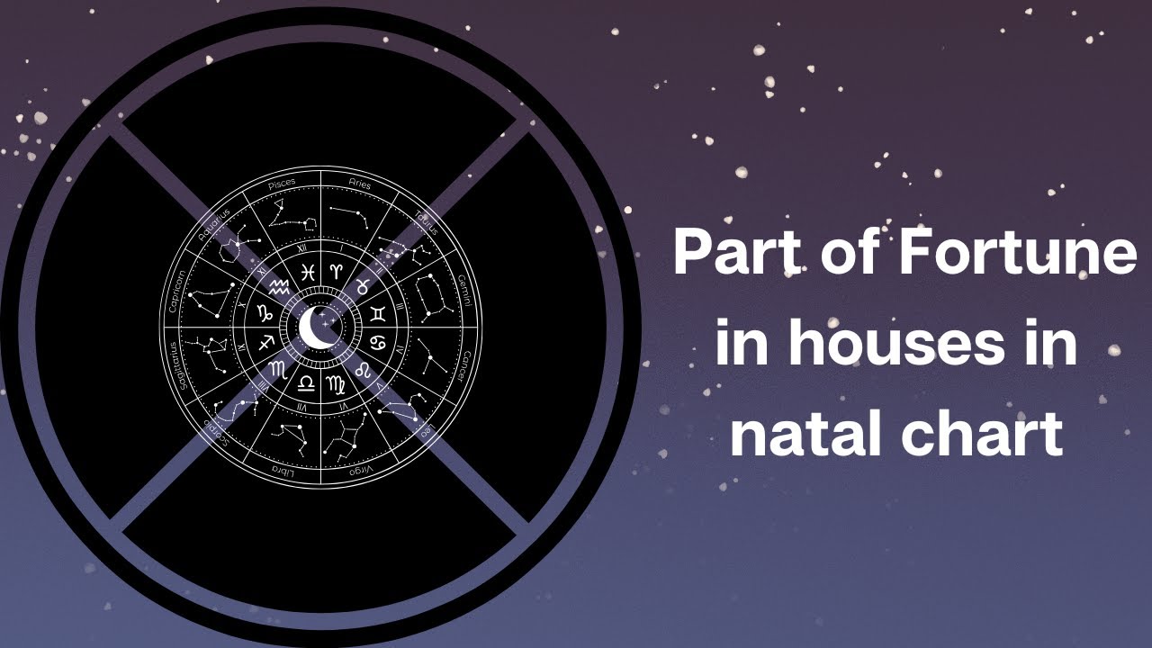 Part of Fortune in houses in natal chart