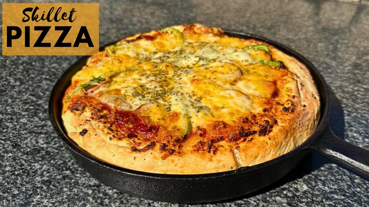 Skillet Pizza Recipe | Deep Dish Pizza by Xman & Co