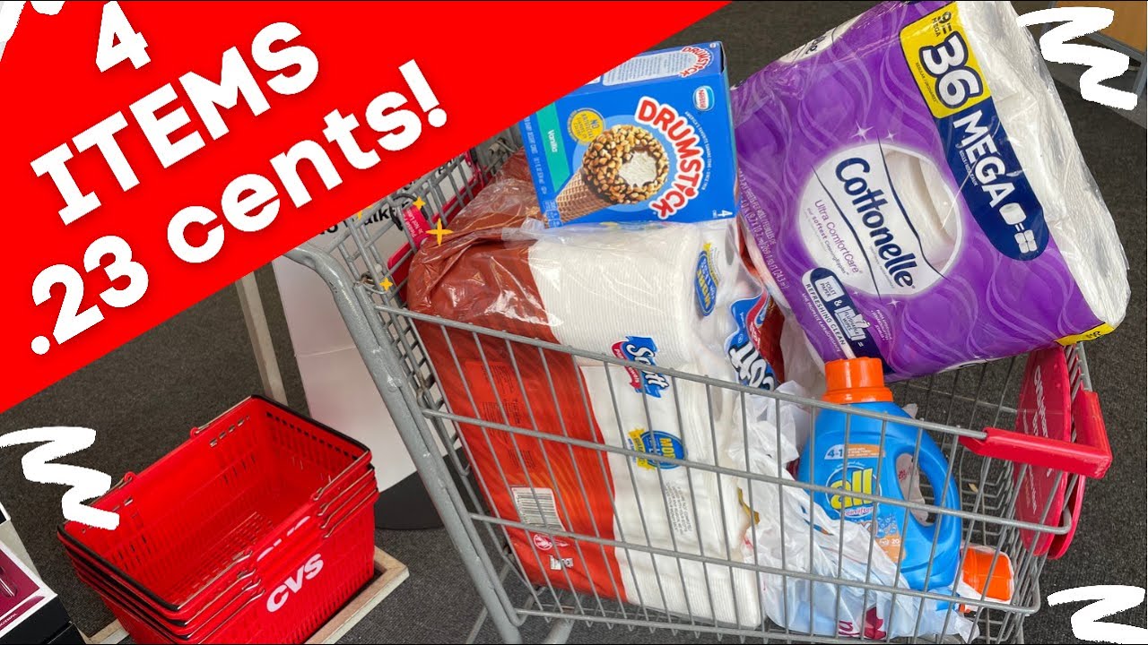 CVS COUPONING | FREE ICE CREAM&  DETERGENT UNDER $1! All Digital Coupons | 4 items .23 cents!