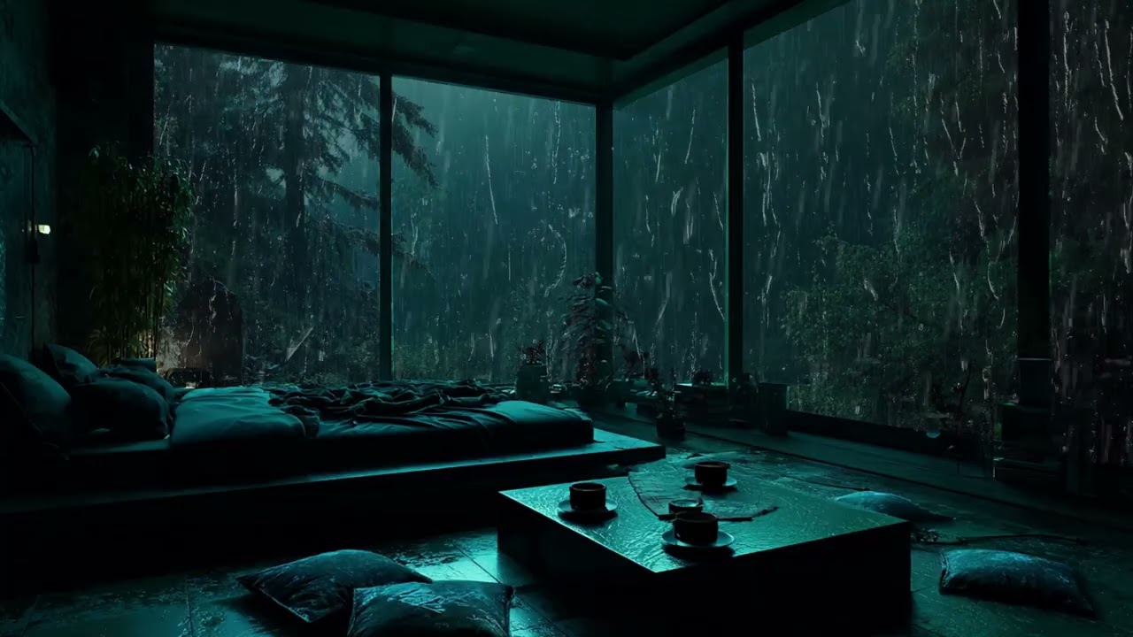 Deep Sleep in Minutes 🌧⚡ | Powerful Rain & Thunder Sounds for Relaxation