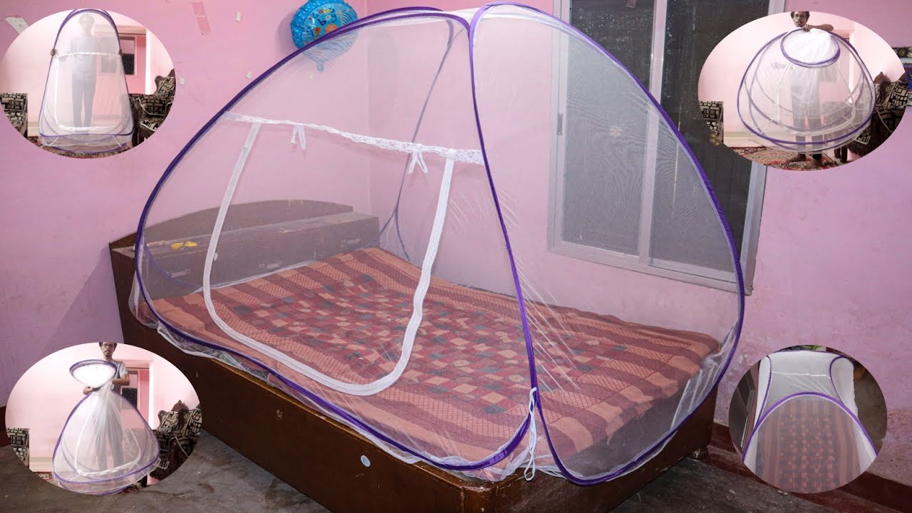 Mosquito net folding |How to fold mosquito net | Machardani for single bed| Mosquito net unboxing