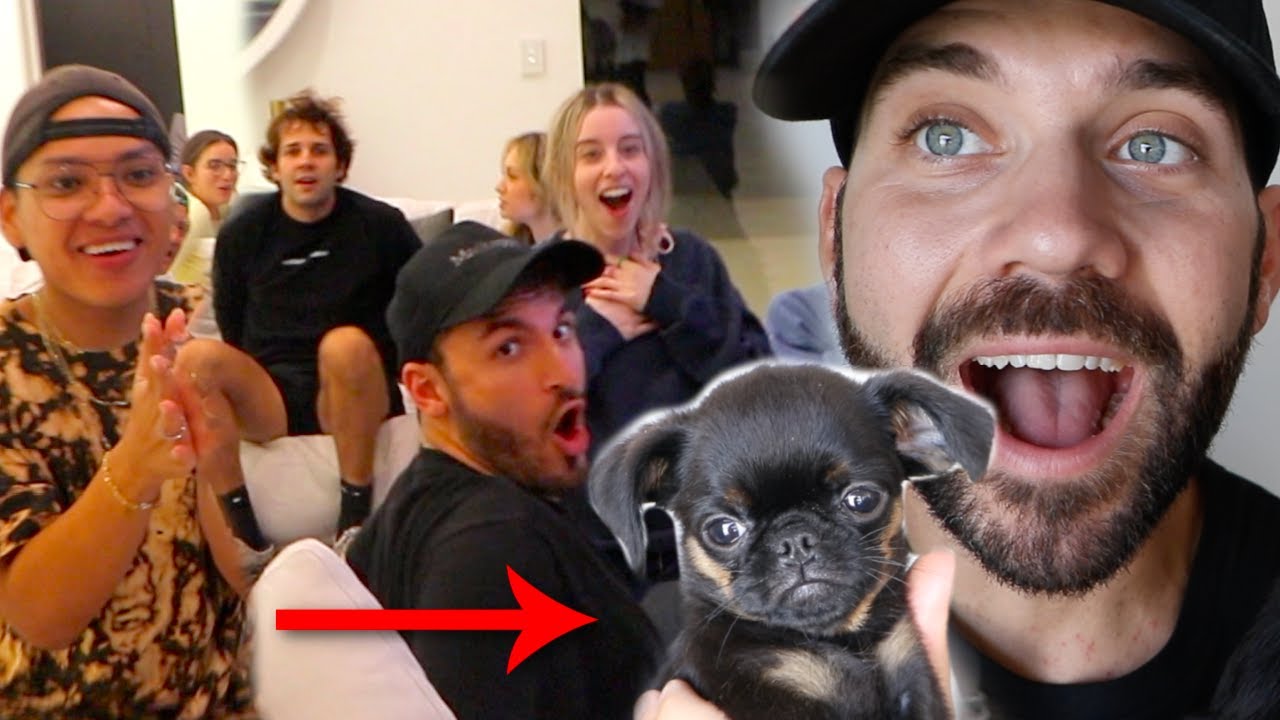 SURPRISING FRIENDS WITH MY NEW PUPPY!!