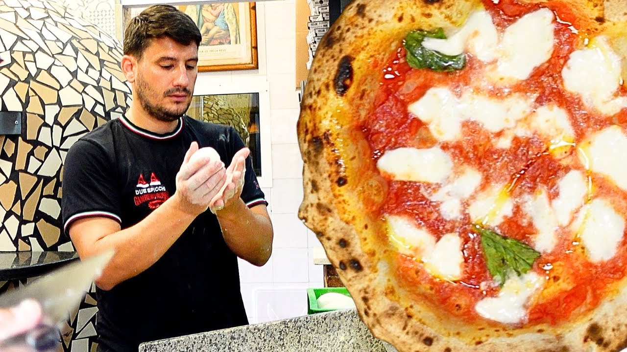 Как приготовить тесто для неаполитанской пиццы во вкусной неаполитанской пиццерии в Риме
