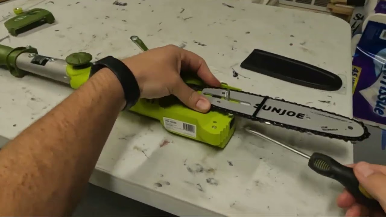 How to Set Up and Add a Chain to Your Sun Joe Electric Pole Chain Saw &ndash; Step-by-Step Guide
