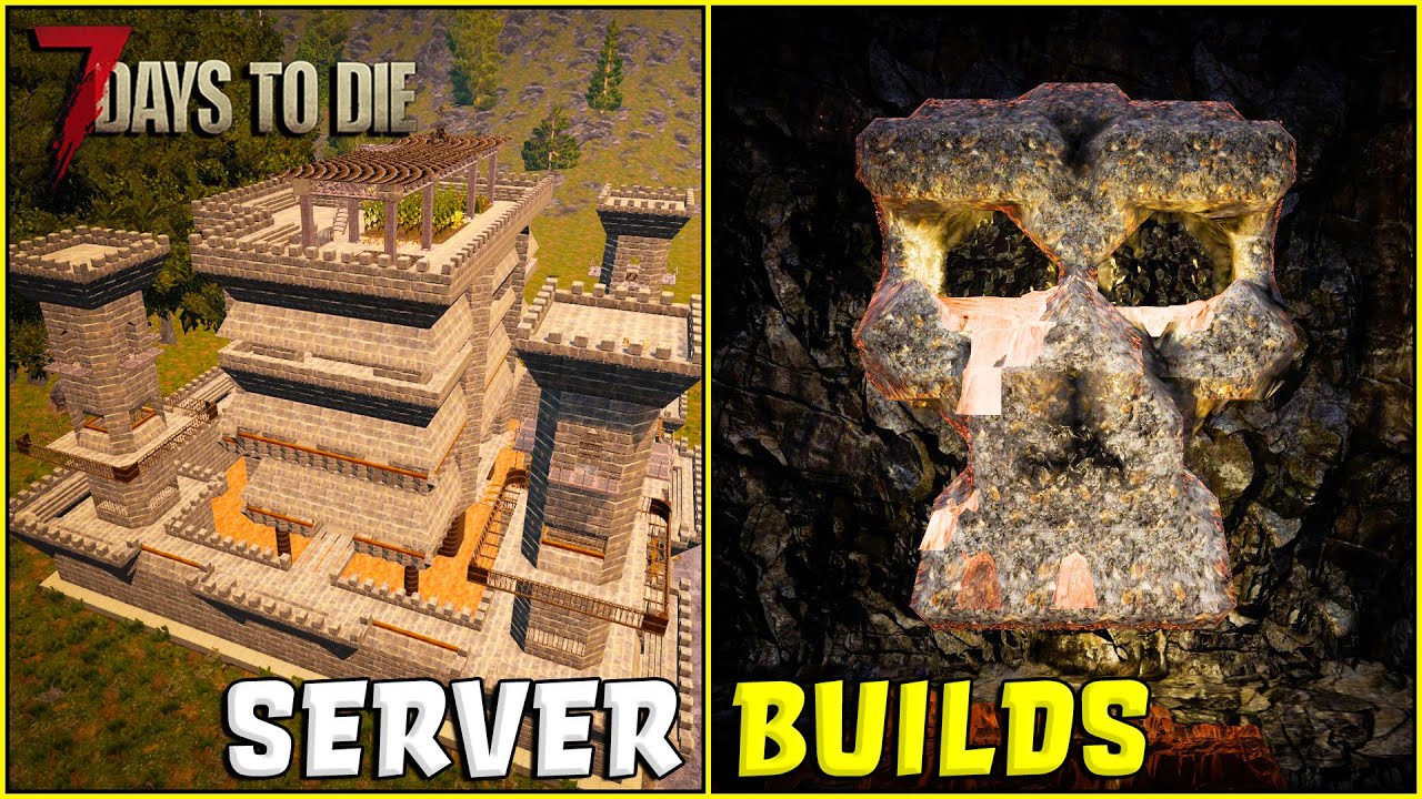 7 Days to Die Community Server Builds | Dungeon, Castle, AFK Horde Base, Boats + more!
