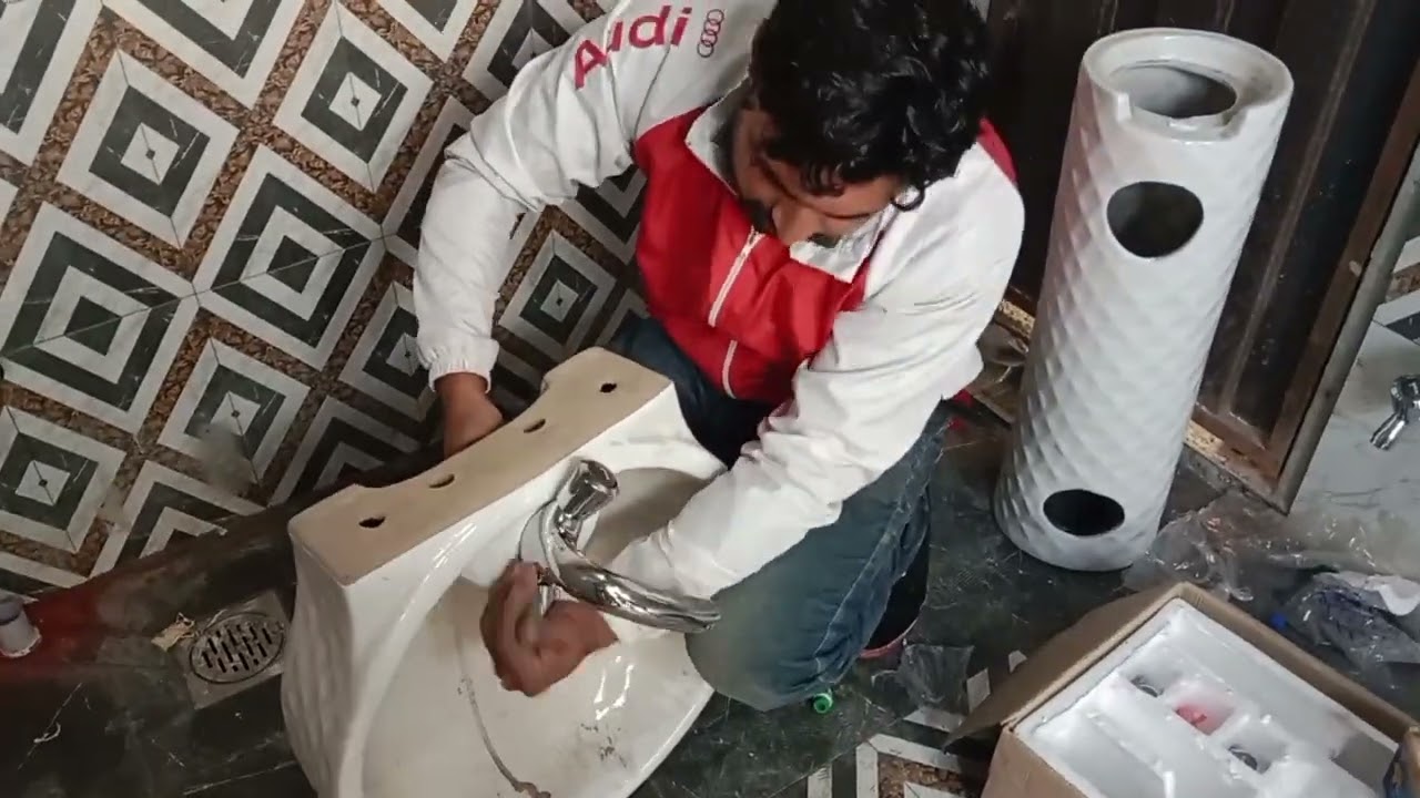 واش بیسن لگانے کا طریقہ تفصیل کے ساتھ How to install a wash basin in detail