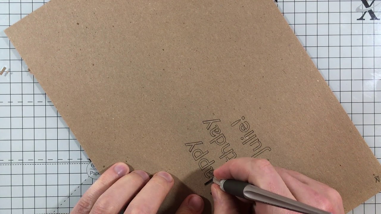 Embossing by hand using a stencil or die-cut (silhouette or Cricut machine)