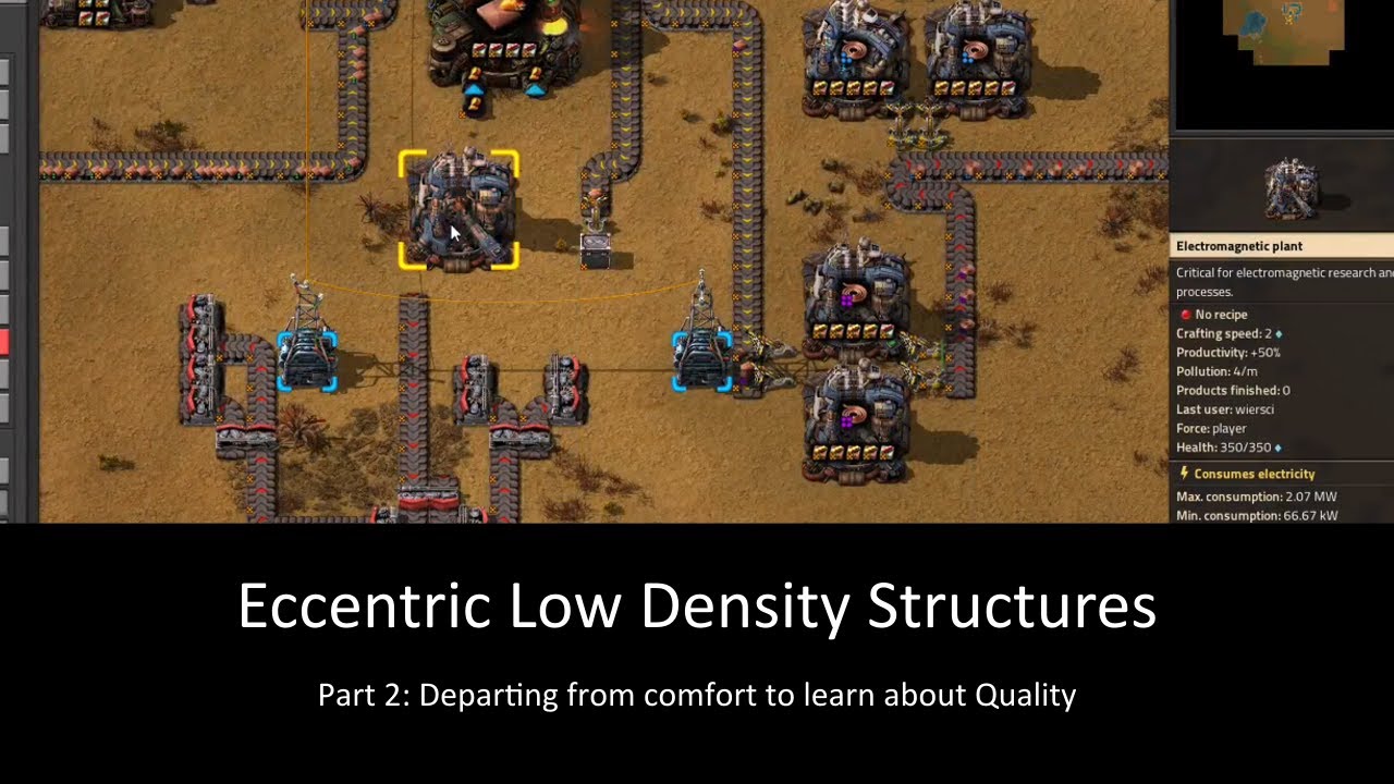 Eccentric Low Density Structures: Copper plates or Departing from Comfort to Understand Quality