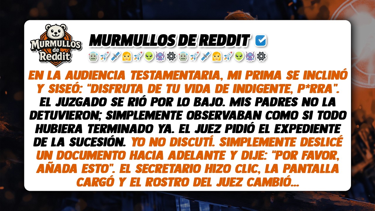En el juzgado, mi prima gritó: “Disfruta de ser una indigente, p*rra”. Hasta que el juez abrió un...
