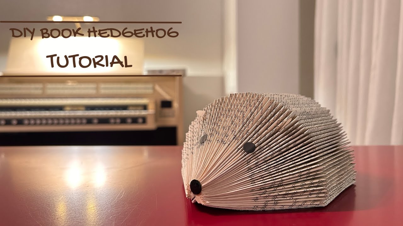 Turn an Old Book into a Hedgehog | Cozy Book Craft
