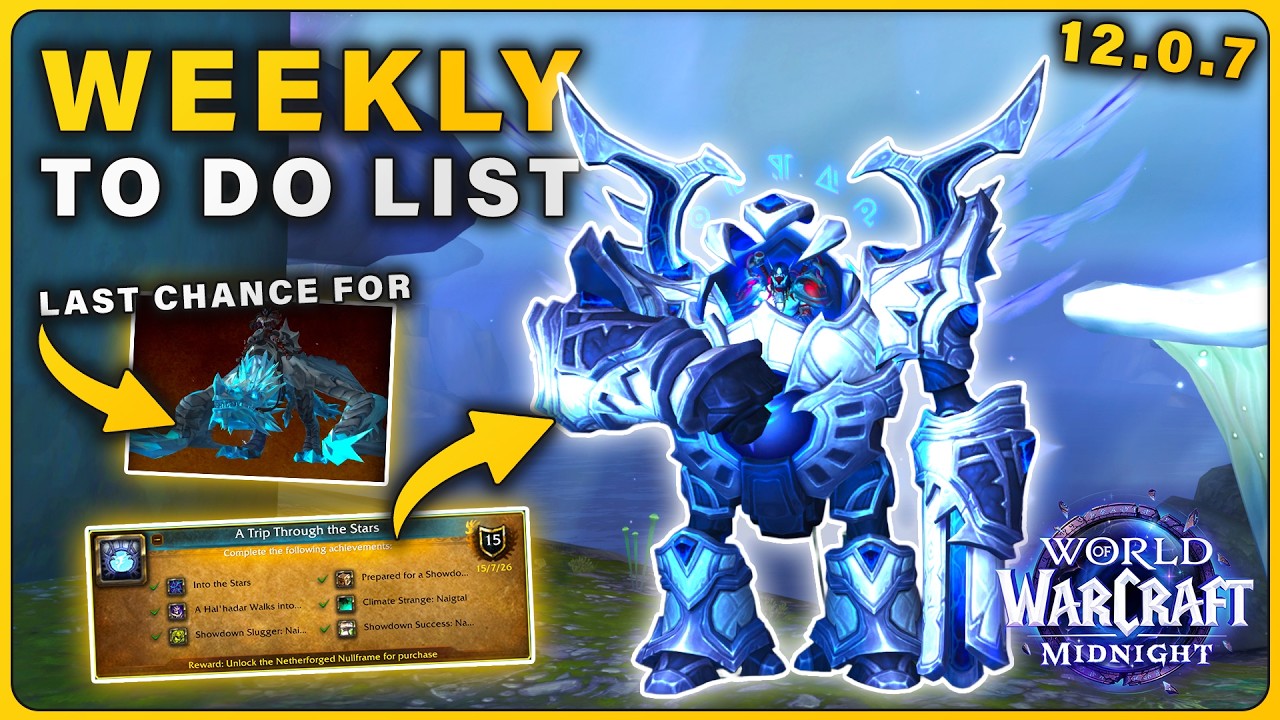 Everything to do this week (Get Netherforged Nullframe MOUNT) in WoW Midnight Patch 12.0.7