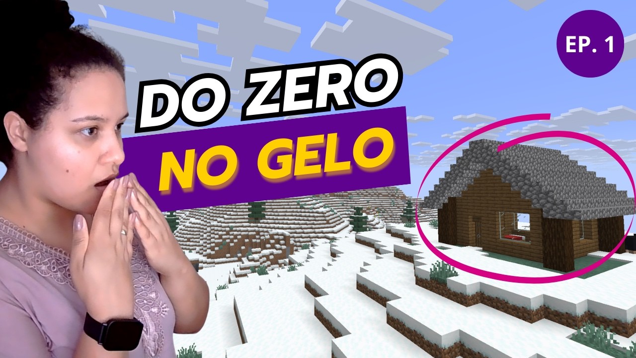 COMEÇANDO DO ZERO no BIOMA DE GELO ❄️ | Minecraft Mundo Sereno #1