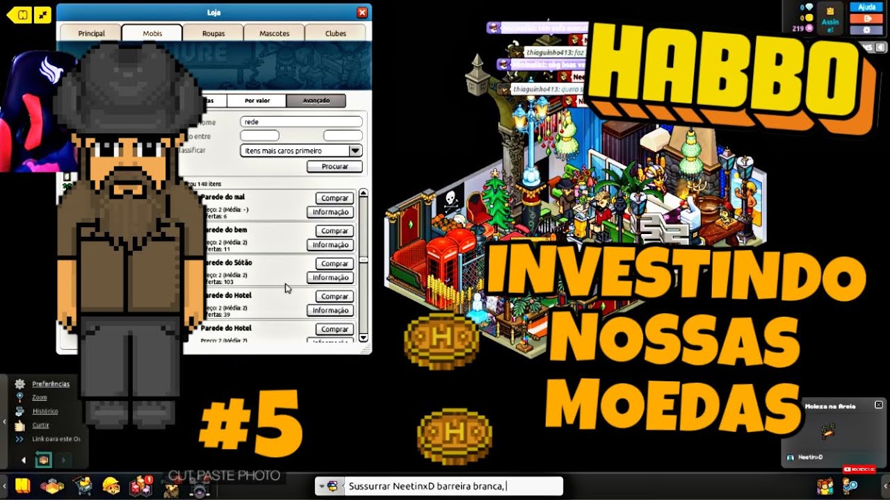 INVESTINDO NOSSAS MOEDAS! - DO LIXO AO LUXO #5 HABBO