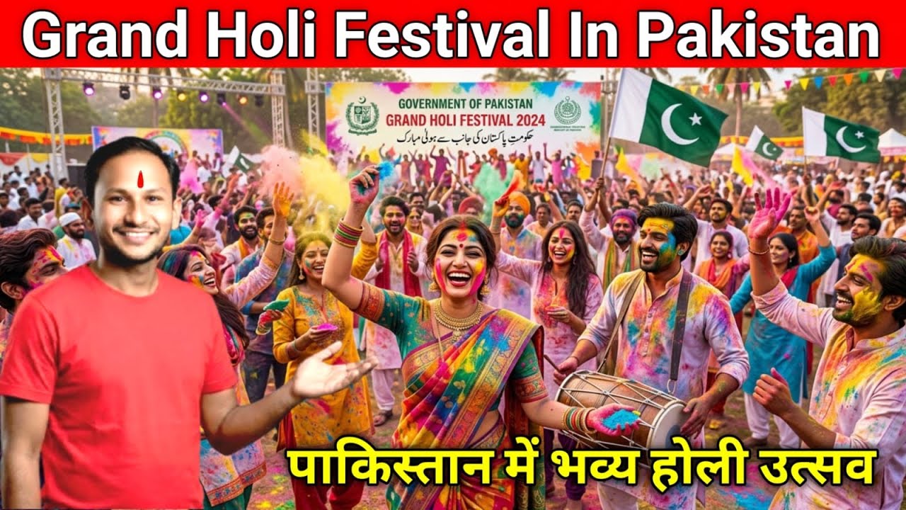 Grand Holi Festival in Pakistan | Festival of Colors Celebration
