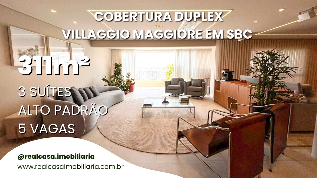 ⭐️ Cobertura Duplex MARAVILHOSA no Centro de São Bernardo do Campo!