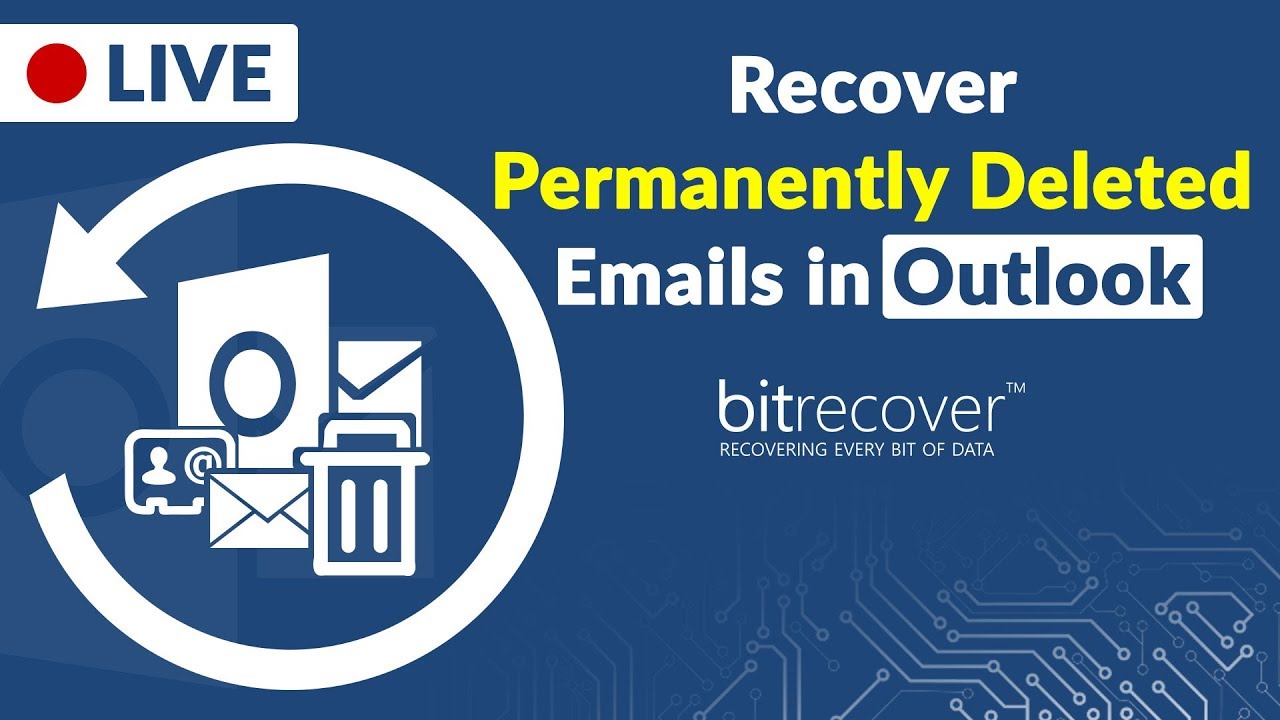 How to Recover Permanently Deleted Emails in Outlook PST 365, Outlook 2016,2013, 2010