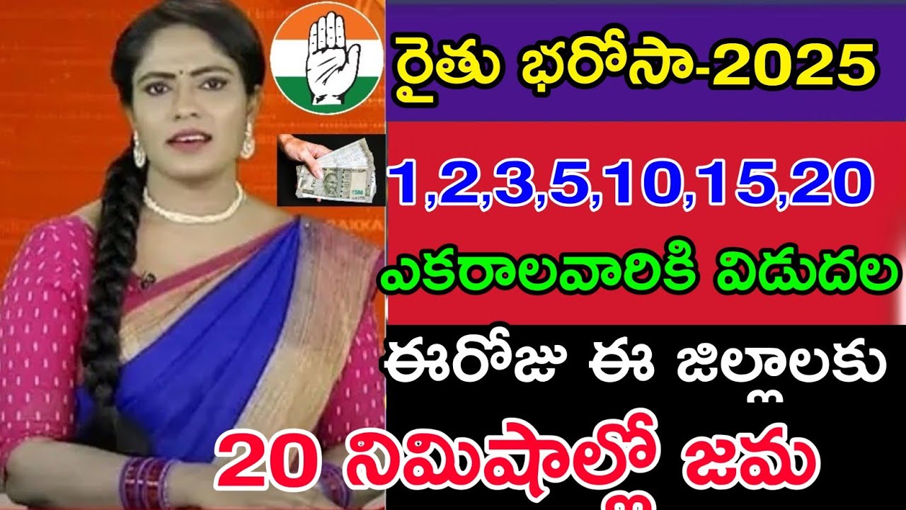 Rythu bharosa amount released government|20 minutes credited to bank #rythubharosa