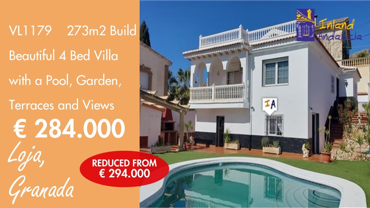 Beautiful 4 Bedroom 2 Bathroom Villa with a Pool Property for sale in Spain inland Andalucia VL1179