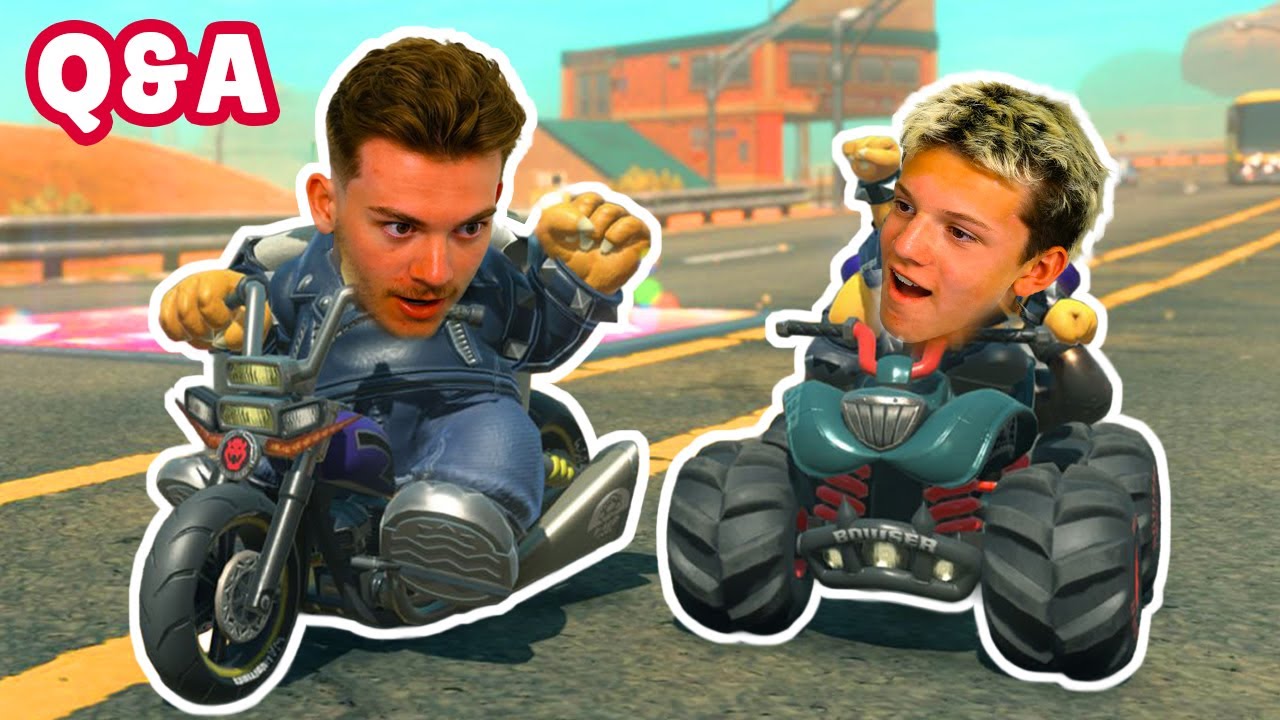 REPOST! JACK & AUSTIN PLAYIN MARIO KART WORLD + Answering Questions