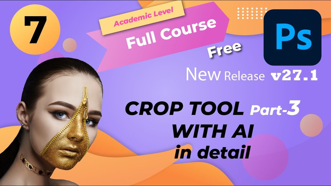 Photoshop Crop Tool FULL Guide (Part-3) | Perspective & AI Crop in Hindi | PS v27.1