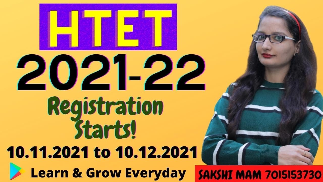 Htet 2021 Notification| htet 2021 Application Form, Important Dates, htet exam 2021