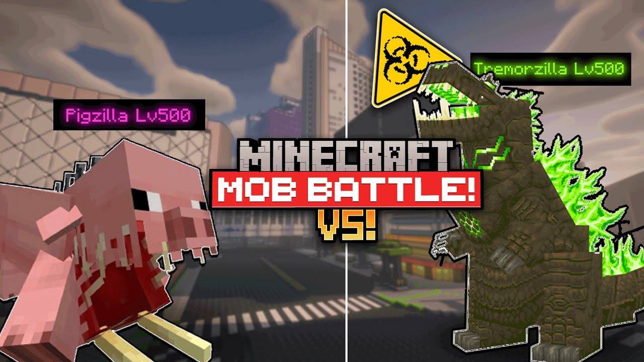 Tremorzilla vs Pigzilla Minecraft Showdown! Crazy Modded Battle (2024)