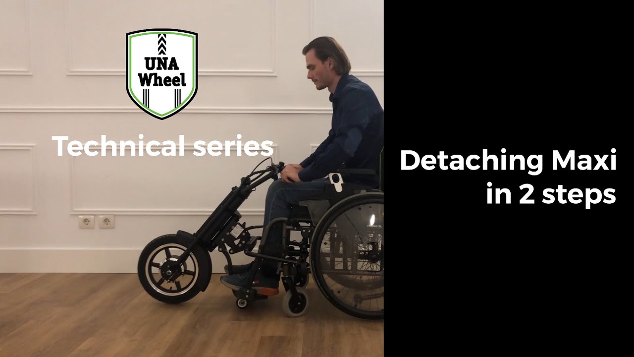 Detaching UNAwheel Maxi in 2 steps