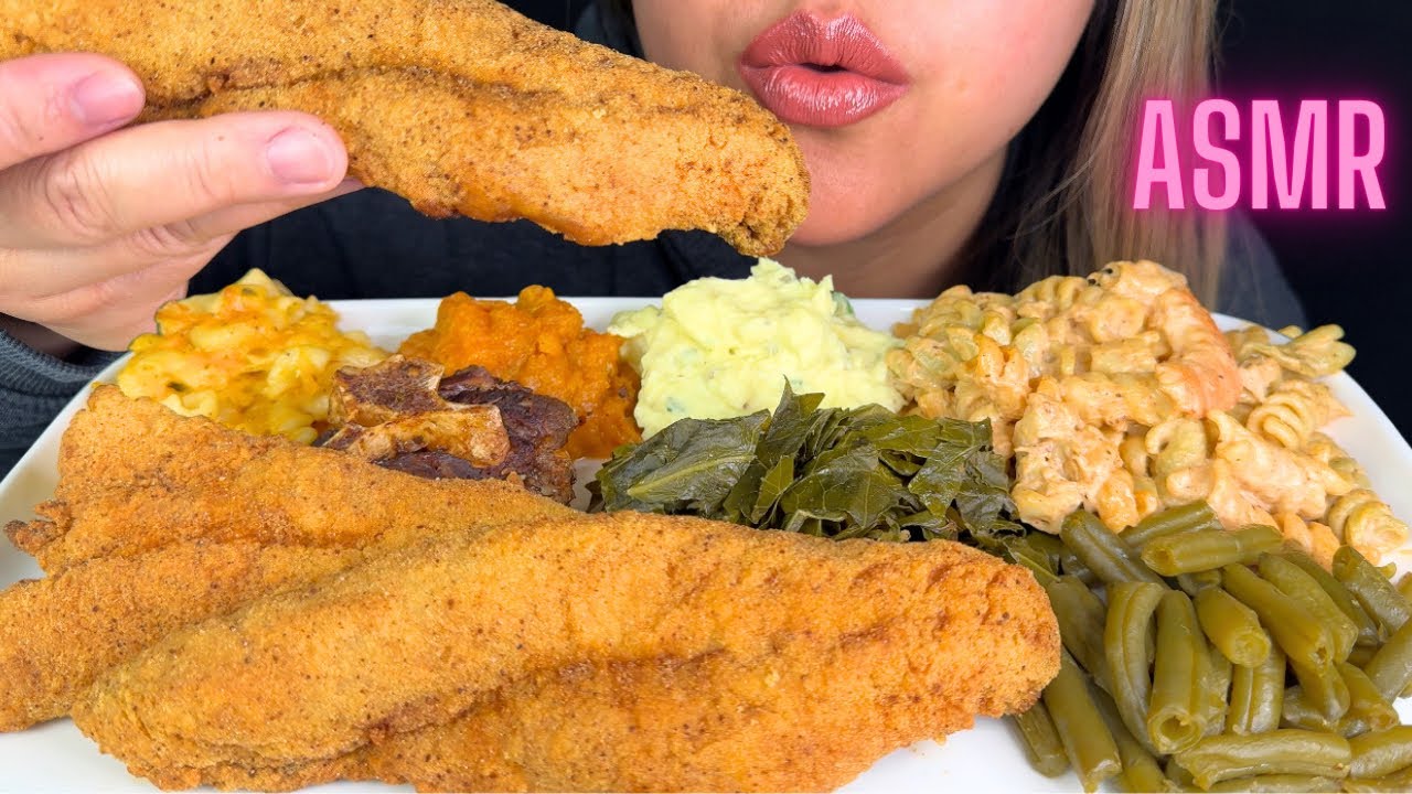 Fried Fish Soul Food ASMR|Mukbang