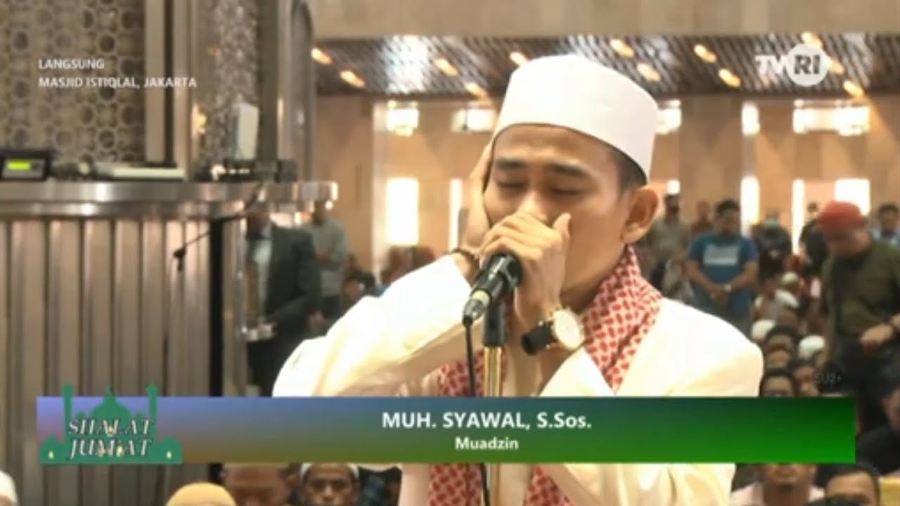 Adzan 1 Sholat jumat masjid istiqlal jakarta | Muh. Syawal, S.Sos | 11 November 2022