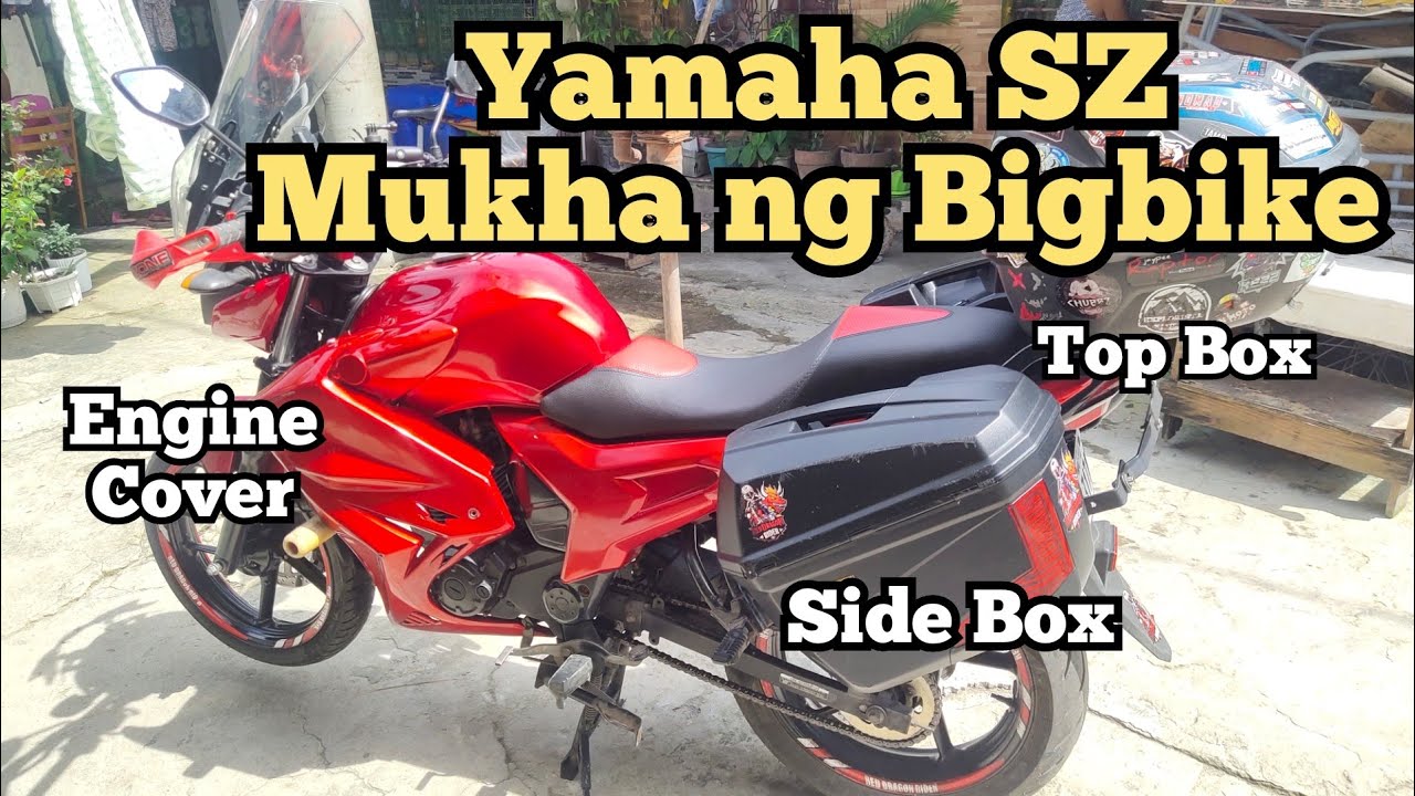 Yamaha SZ ko lumaki tingnan | Top Box, Side Panniers & Engine Cover.