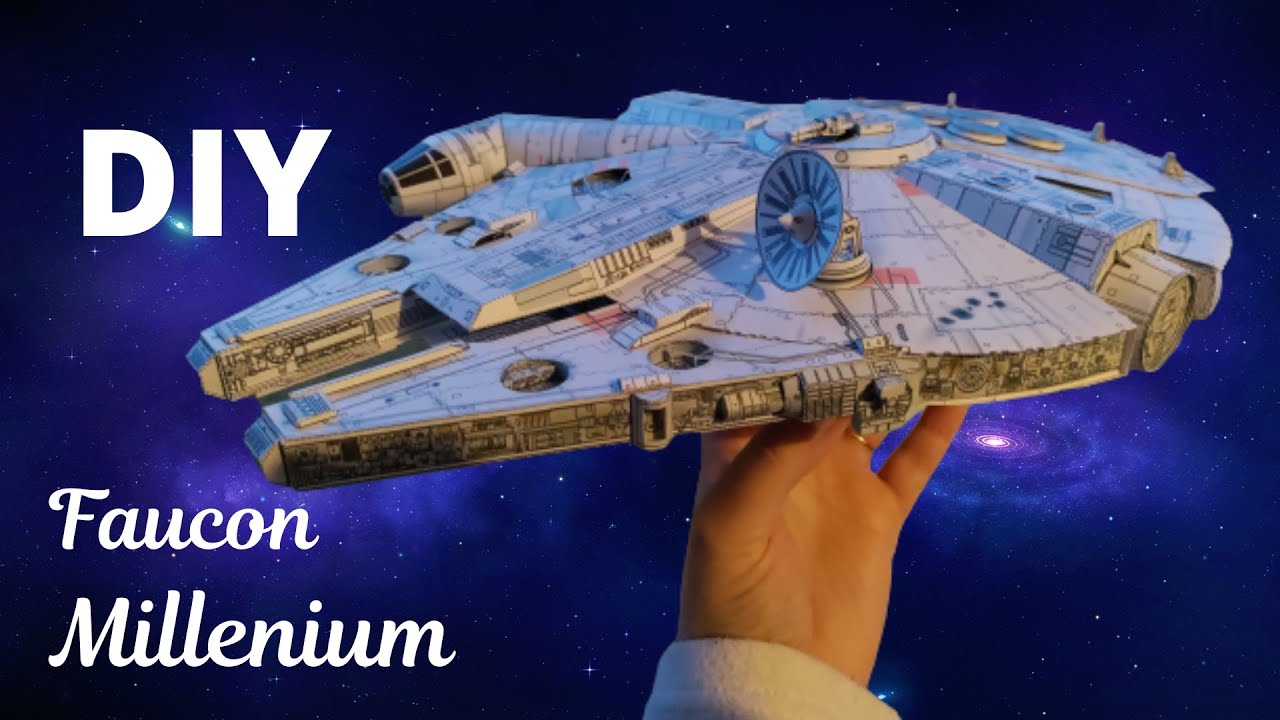DIY Papercraft Star Wars Faucon millenium