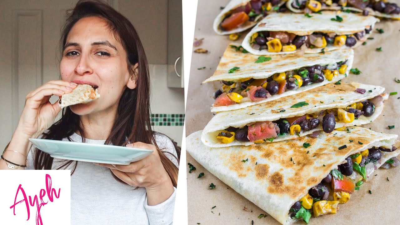 Vegetarian Quesadillas - Cooking With Ayeh
