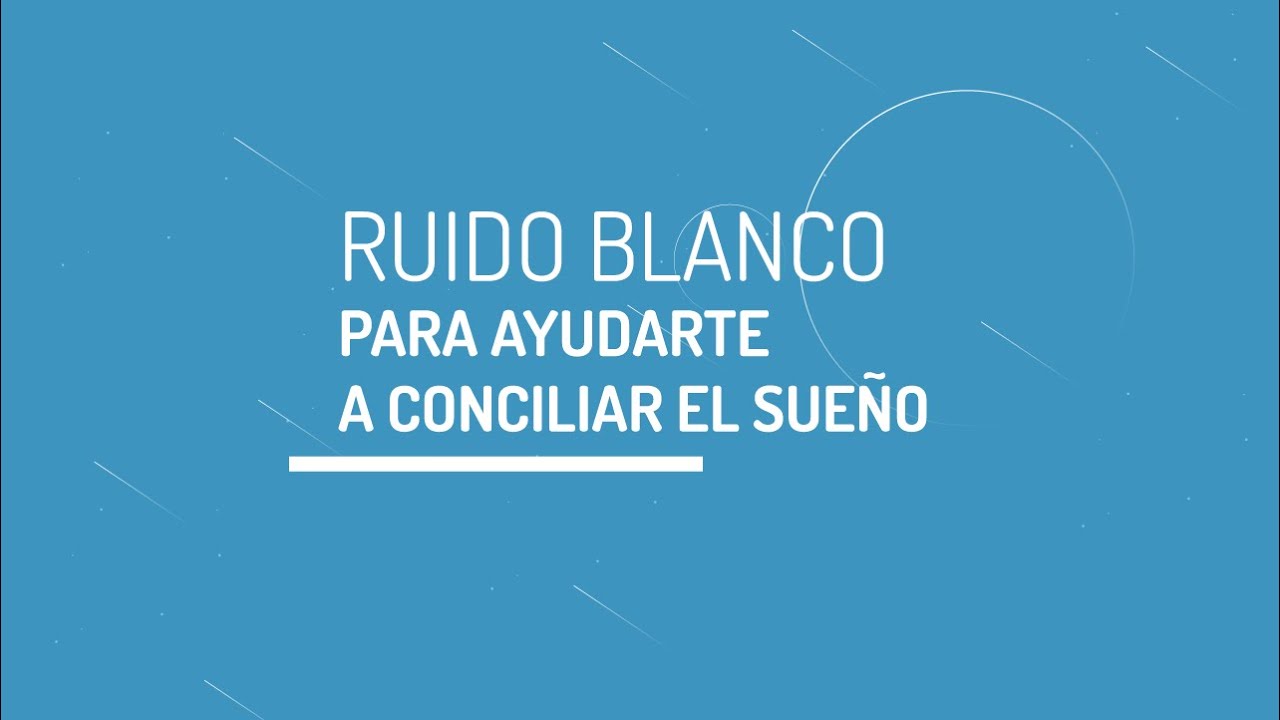 &iexcl;Ruido blanco para dormir!