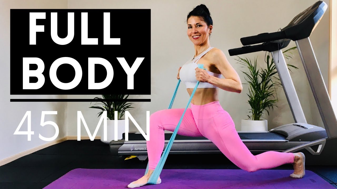 FULL BODY WORKOUT/ Resistance Band  Pilates Workout /Power Pilates Home Workout