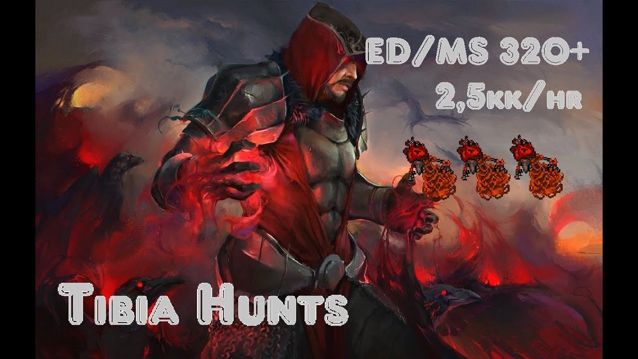 Tibia Hunts - ED/MS 320+ - Gazer Spectre Port Hope 2,5kk/hr