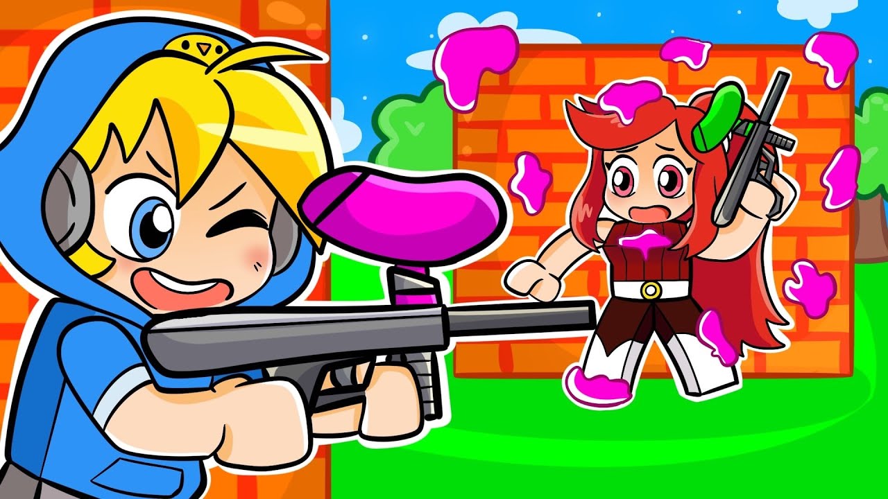 BATTO TUTTI Su ROBLOX PAINTBALL!