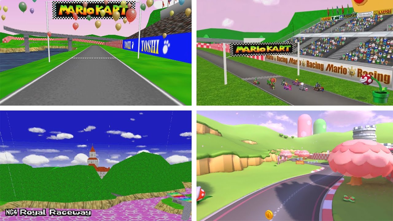 Mario Kart Series - All Royal Raceway Tracks
