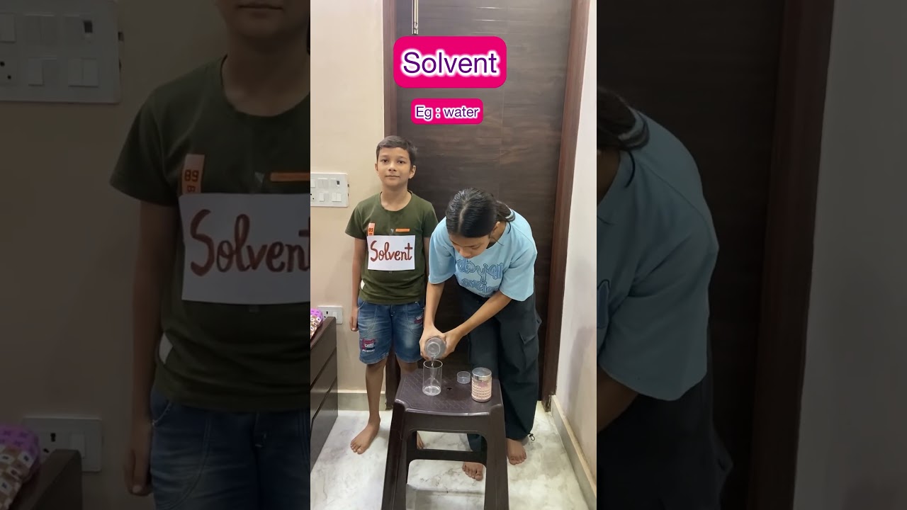 Solute solvent solution #experiments #sciencefacts #learningbydoing #solute #solvent #solution