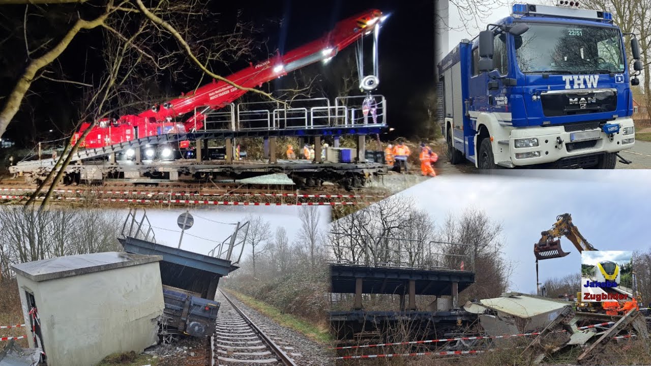 Zugunfall in Niebüll / train crash in Niebüll