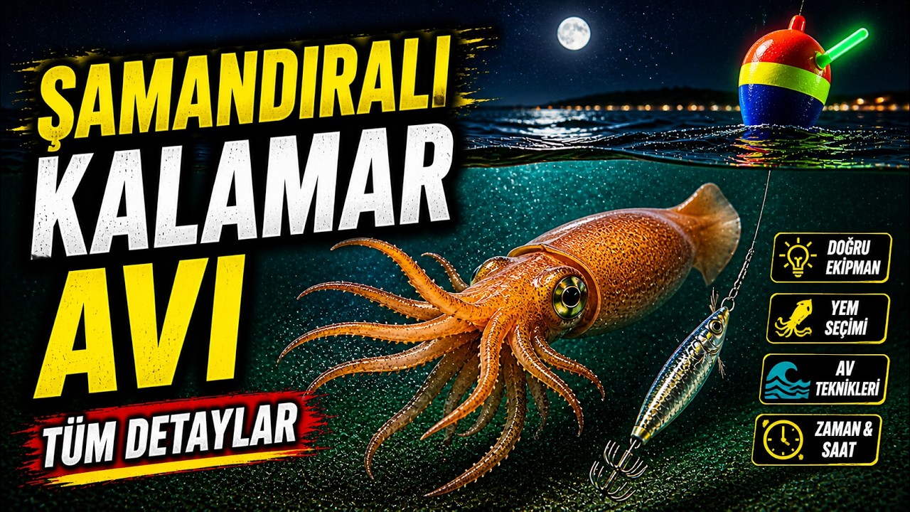 Şamandıralı Takım ile Kalamar Avı Nasıl Yapılır ?