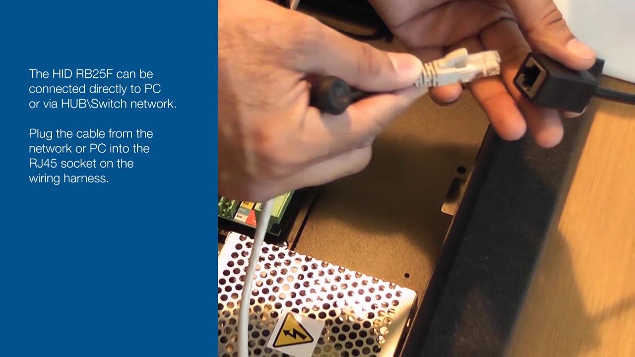 How To Wire an RB25F Biometric Reader