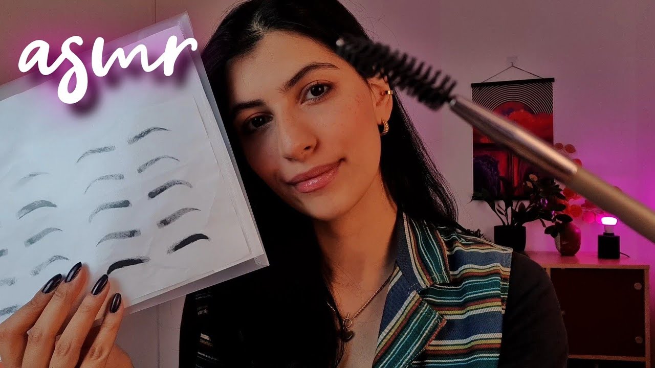 ASMR po polsku REGULACJA I STYLIZACJA BRWI roleplay 👁