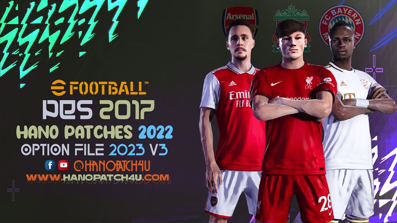 PES 2017 | Next Season 2023 Option File V3 - HANO Patches